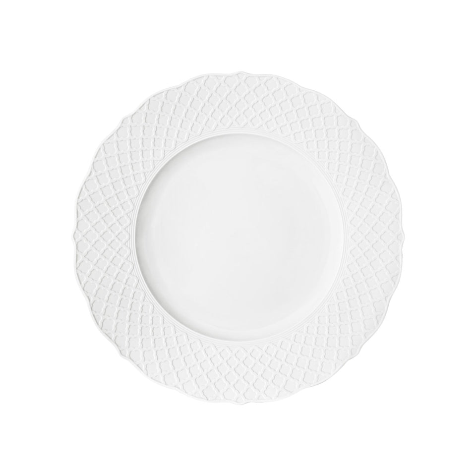 Empire White dinner plate