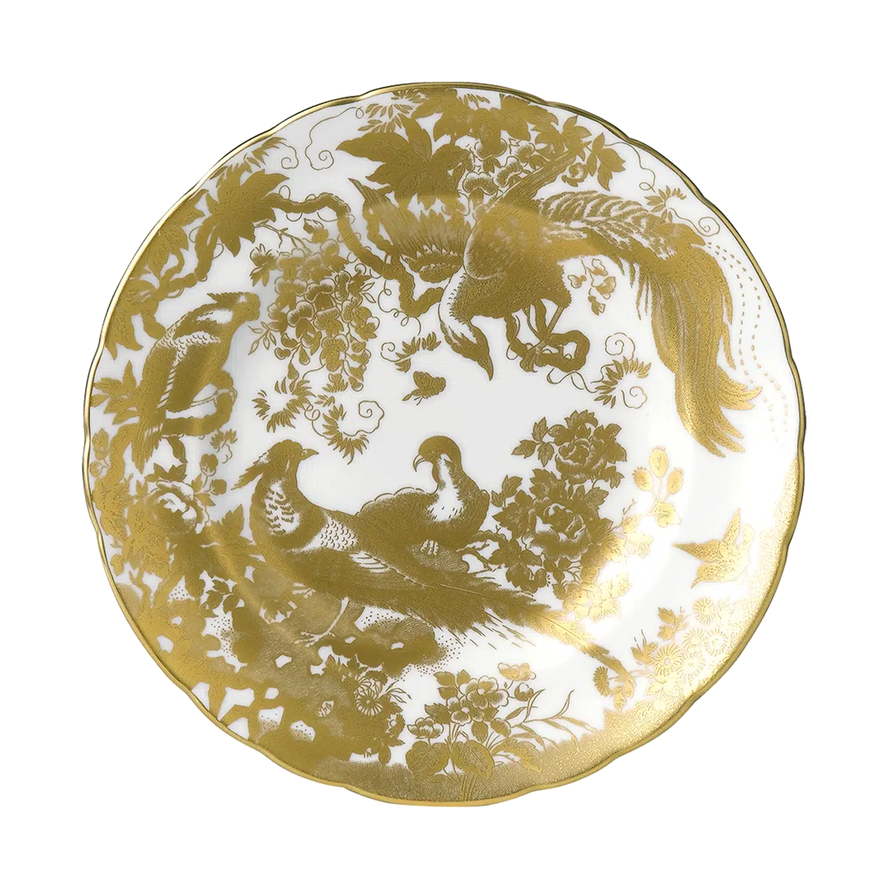 Gold Aves Salad Plate