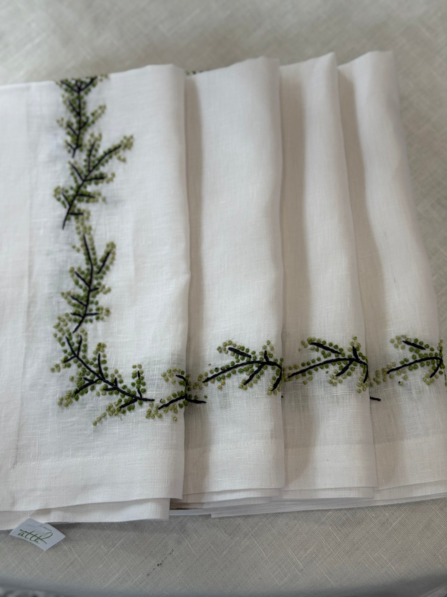 Branch Embroidered Napkin
