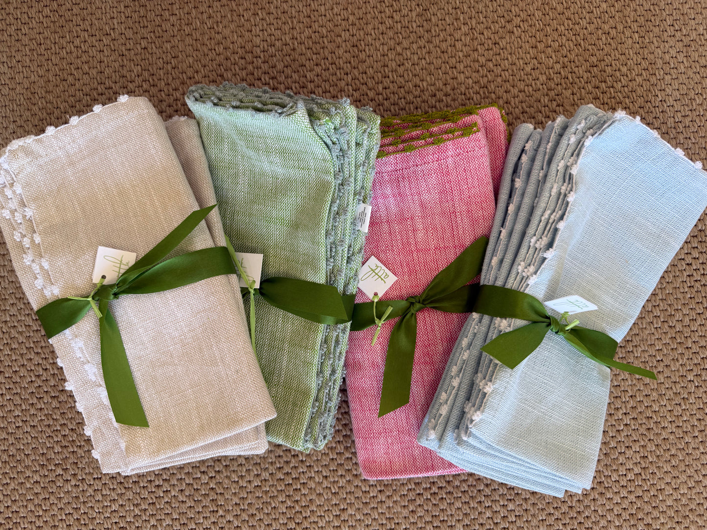 Set/4 Knotted Edge Napkins