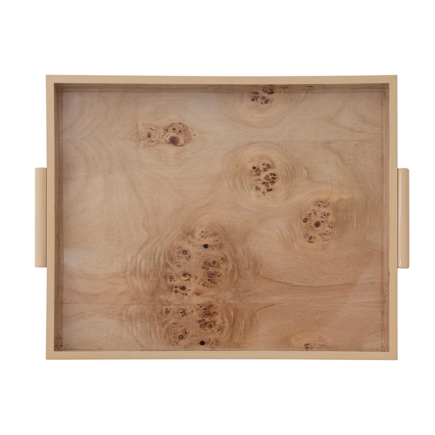 17 1/2 x 14 Burl Veneer Tray