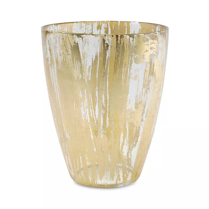 Gold Brushstroke Vase