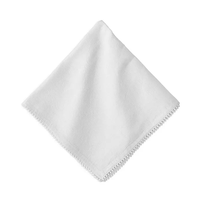 Berry Trim Napkin white