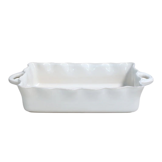 Lg Rect. Ruffled Baker