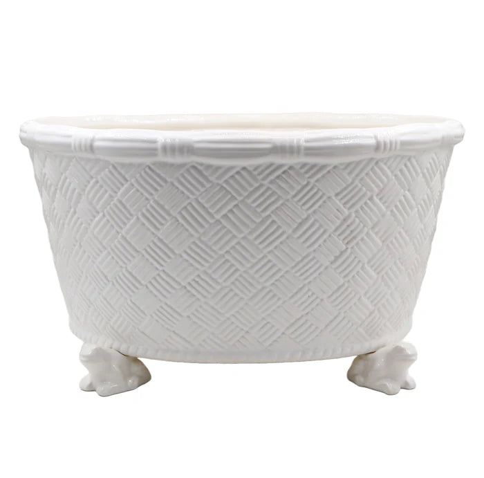 Centerpiece White Basketweave