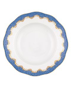 Fish Scale Blue Rim Soup
