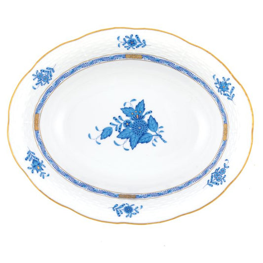 Chinese Bouquet 10in oval vegetable bowl