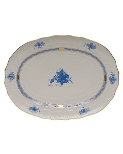 Chinese Bouquet Blue Oval Platter
