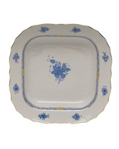 Chinese Bouquet Blue Sq. Fruit Dish