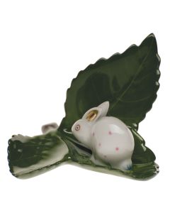 Rabbit on Leaf-pink