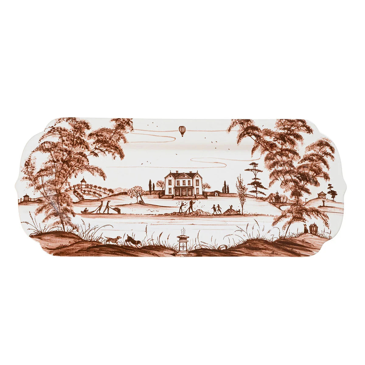CE 15" Sepia Hostess Tray