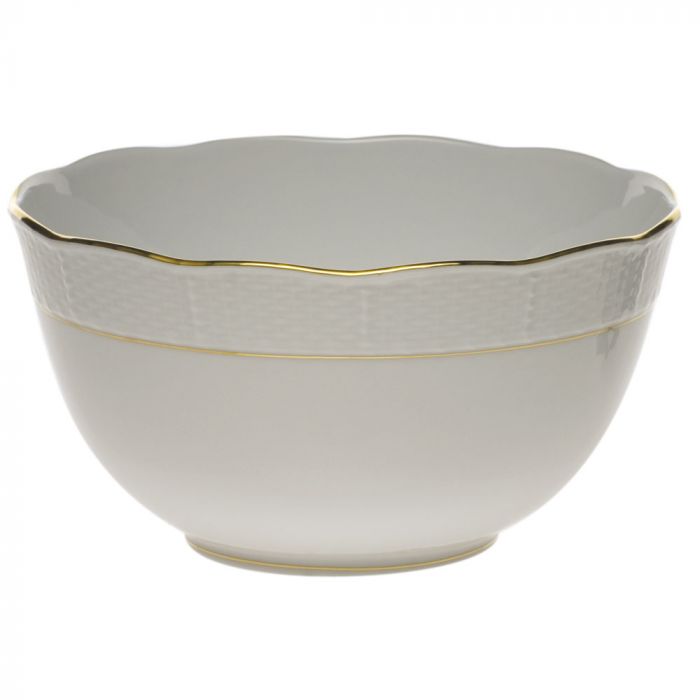 Round Bowl Golden Edge