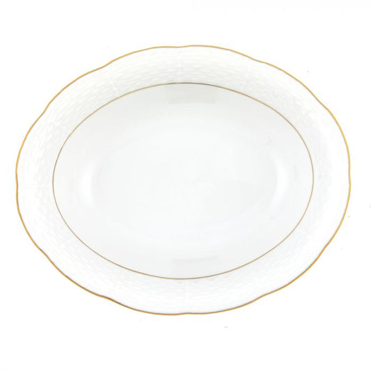 Oval Vegetable Golden Edge