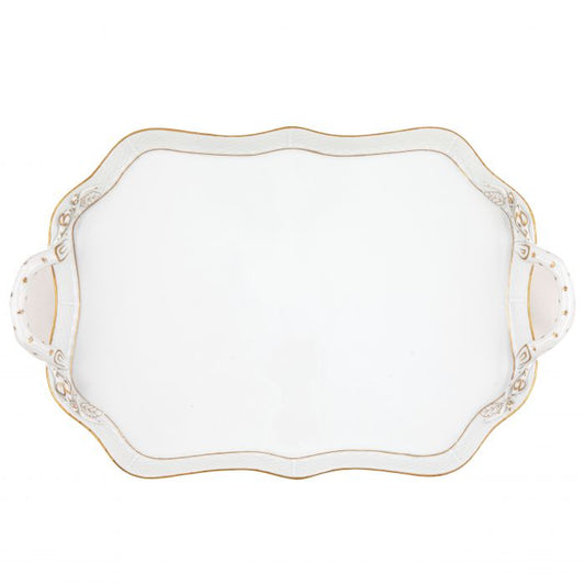 Golden Edge Tray w/ handles
