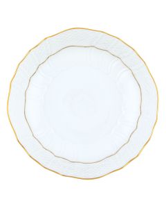 Golden Edge Scalloped Dinner Bowl