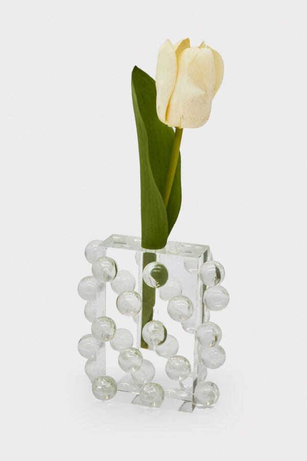 Scattered Balls Crystal Vase