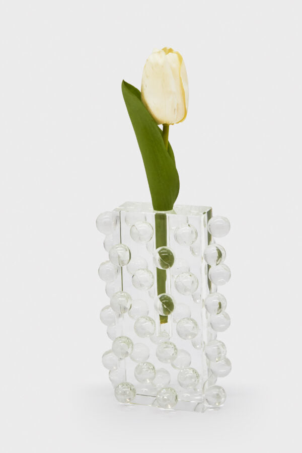 Scattered Balls Lg Crystal Vase