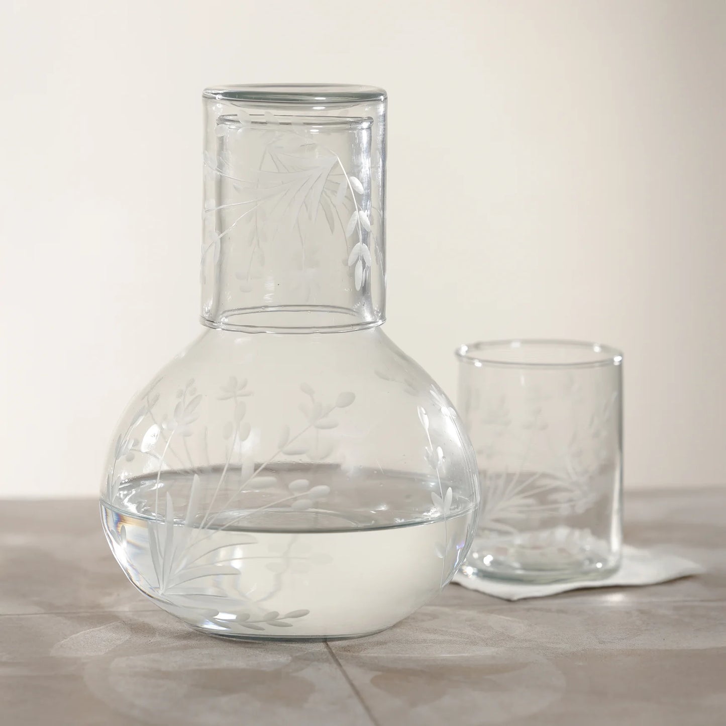 Etched Carafe