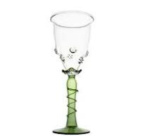 Set/6 Wine Glasses Green