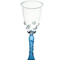Set/6 Wine glasses blue