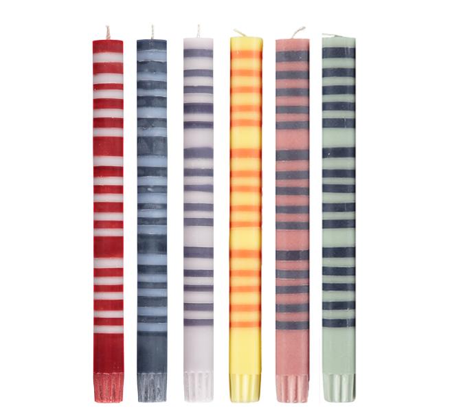 Multi-Stripe Candles